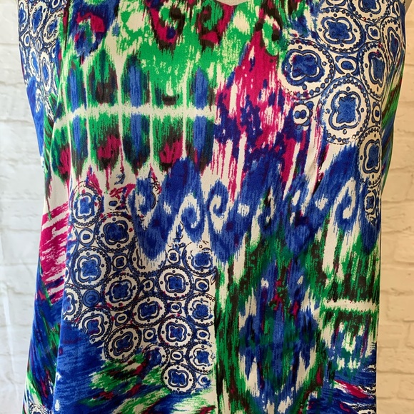 4/$30 🌿 F21 | Blue & Green Multicolour Tank Top - Picture 4 of 9